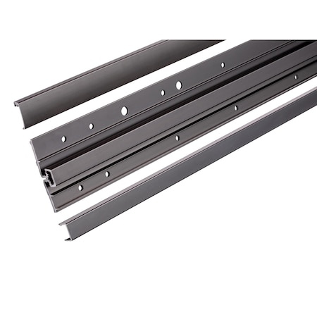 Global Door Controls 83 in. Full Surface Continuous Hinge Heavy Duty Limited Frame in Duranodic THI-1183LFHD-DU